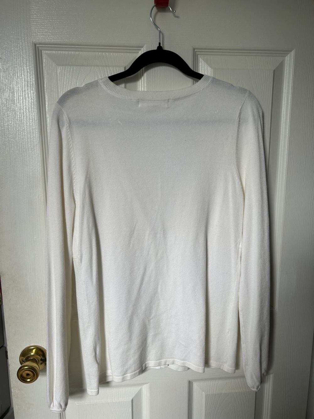 Michael Michael kors cardigan sweater white v neck with pockets size medium - Picture 4 of 8